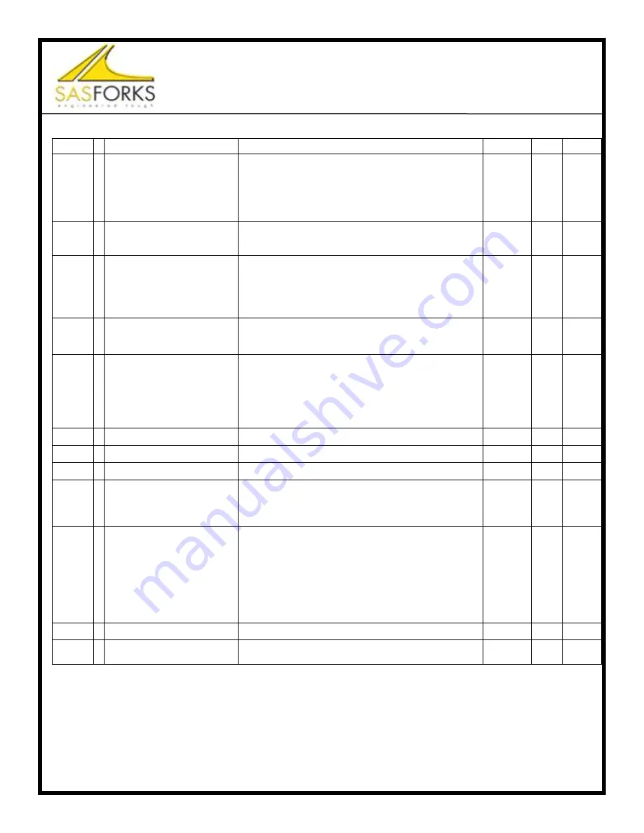 SASFORKS EX-25 v1 Manual Download Page 31