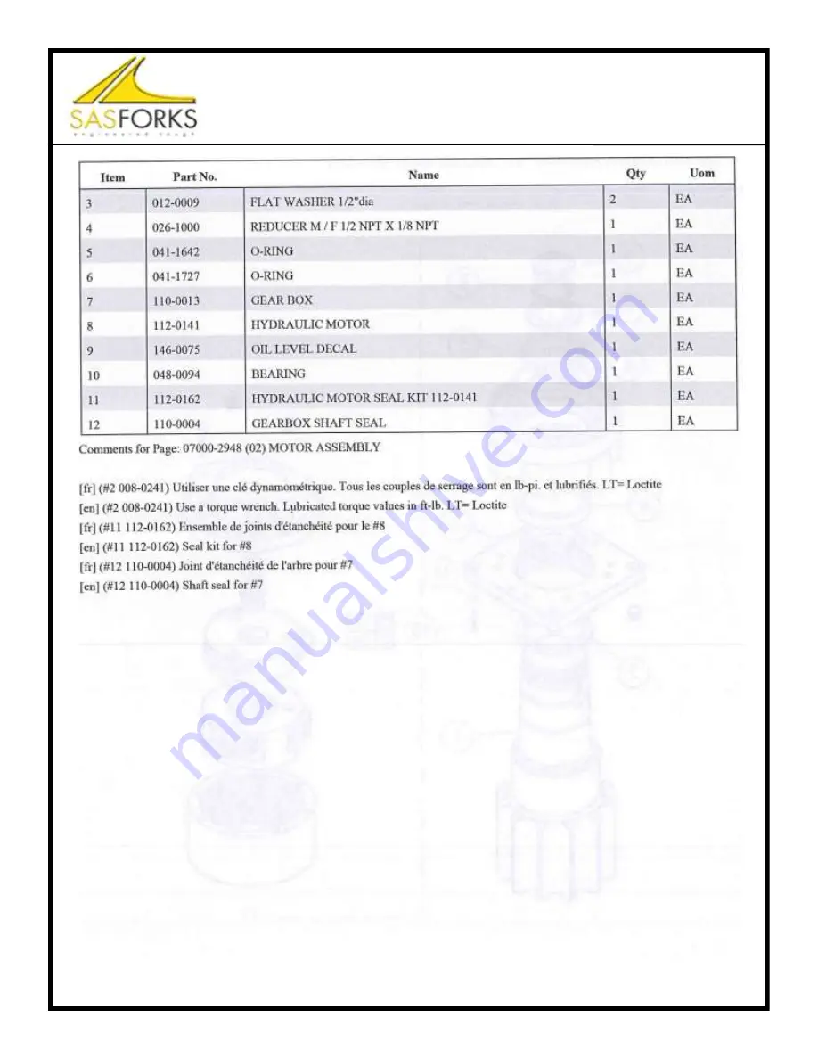 SASFORKS EX-25 v1 Manual Download Page 46