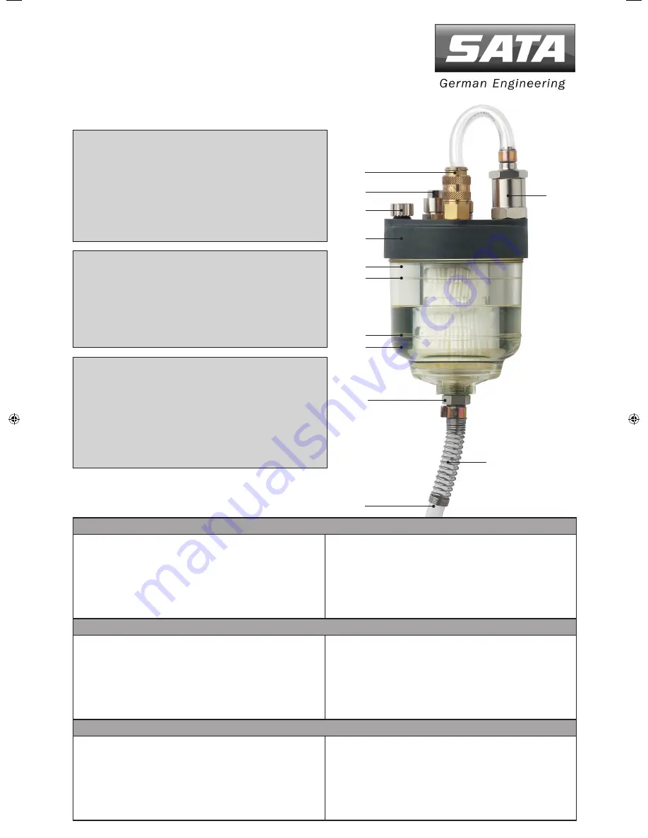 SATA top air Operating Instructions Manual Download Page 1