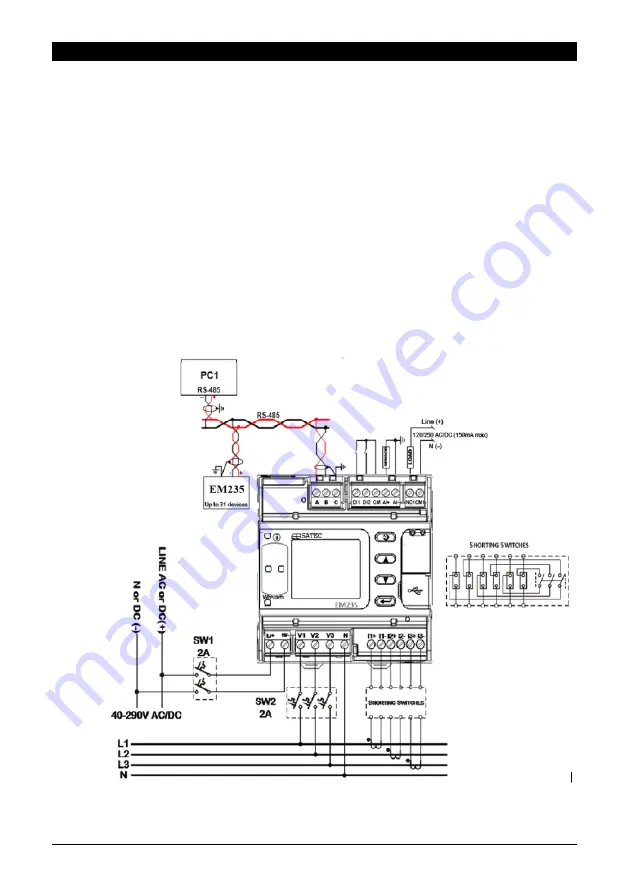 Satec PRO EM235 Quick Start Manual Download Page 2