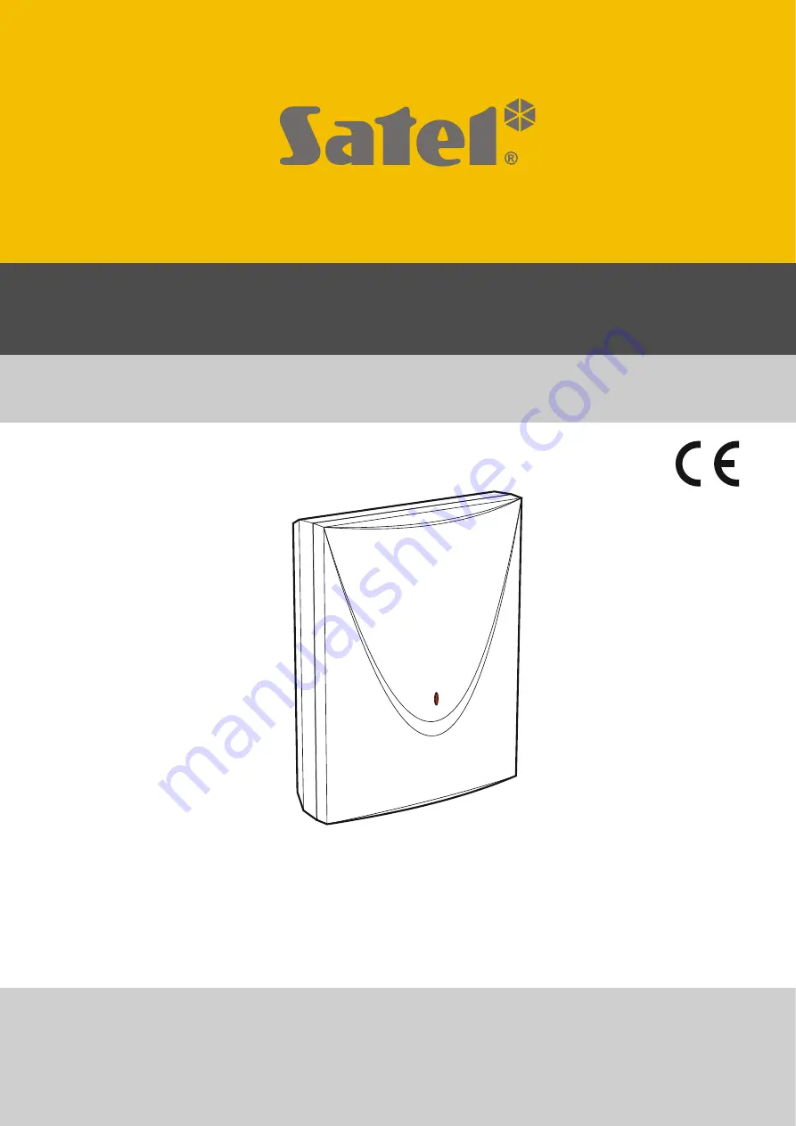 Satel GSM-X Скачать руководство пользователя страница 1