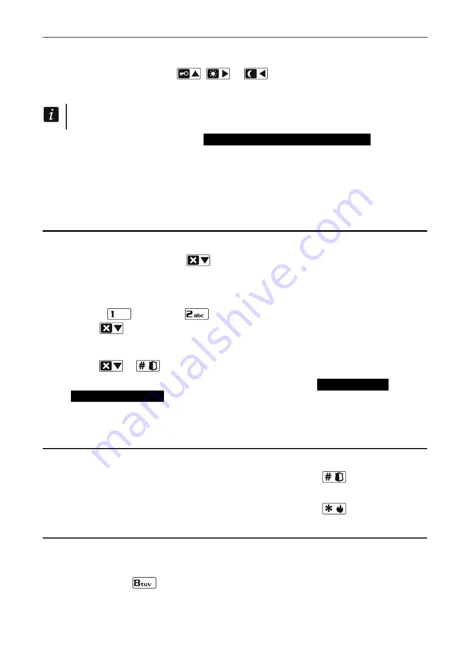 Satel VERSA Plus INT-TSG Quick User Manual Download Page 7