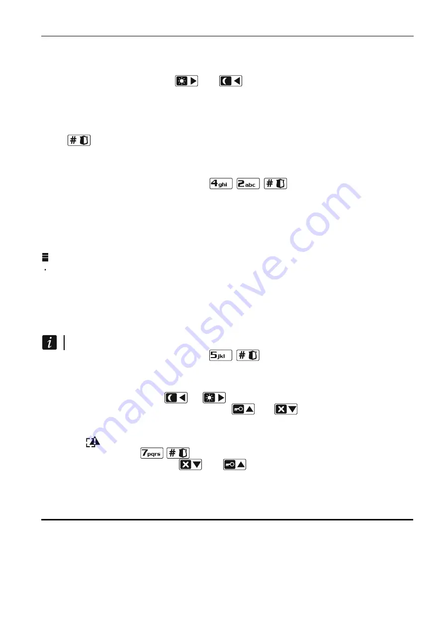 Satel VERSA Plus INT-TSG Quick User Manual Download Page 9