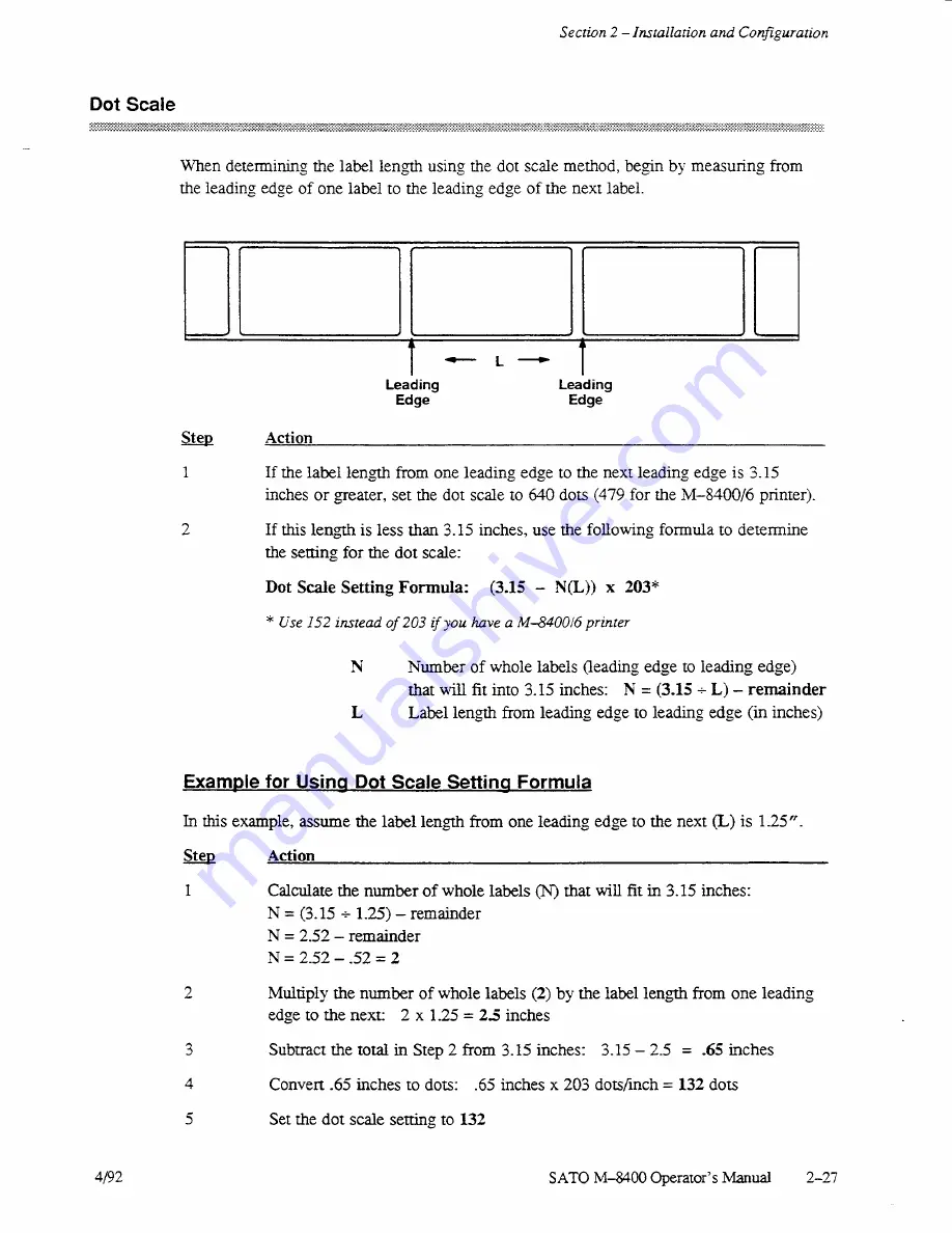 SATO M-8400 Operator'S Manual Download Page 35