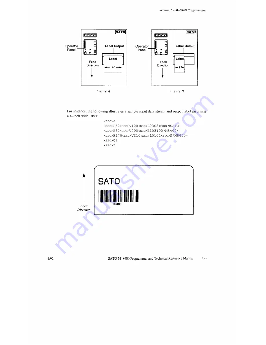 SATO M-8400 Скачать руководство пользователя страница 72