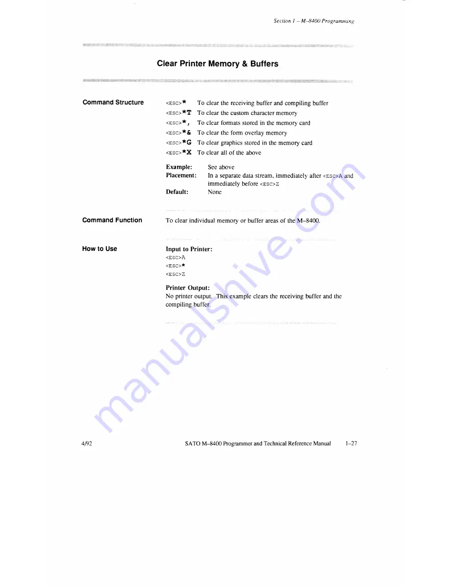 SATO M-8400 Operator'S Manual Download Page 94