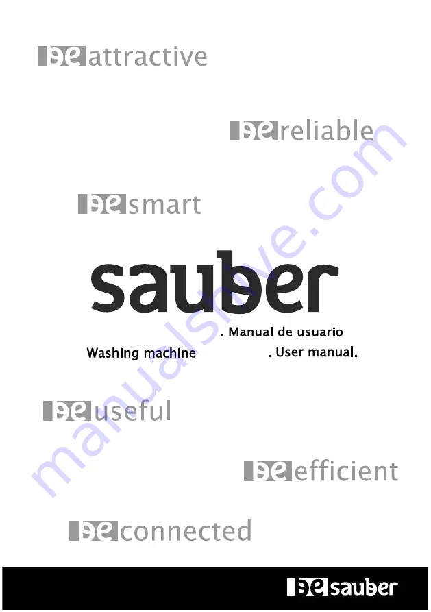 Sauber 1-8100 Series User Manual Download Page 1