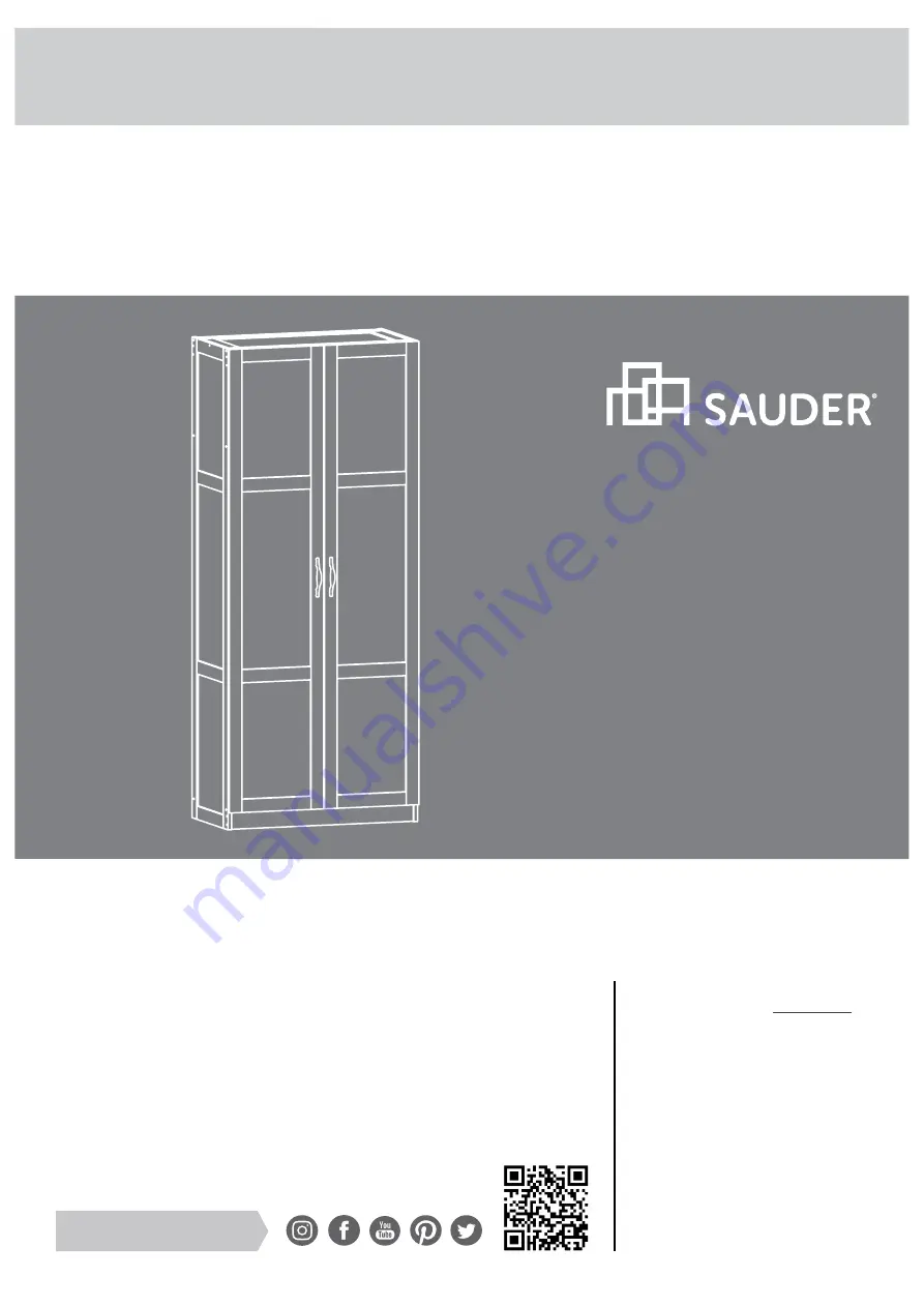 Sauder 168-0094-8 Скачать руководство пользователя страница 1