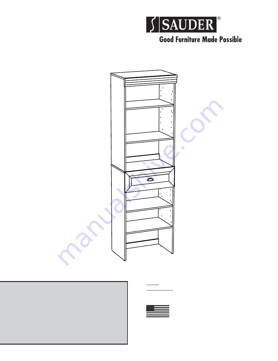 Sauder 413118 Скачать руководство пользователя страница 1