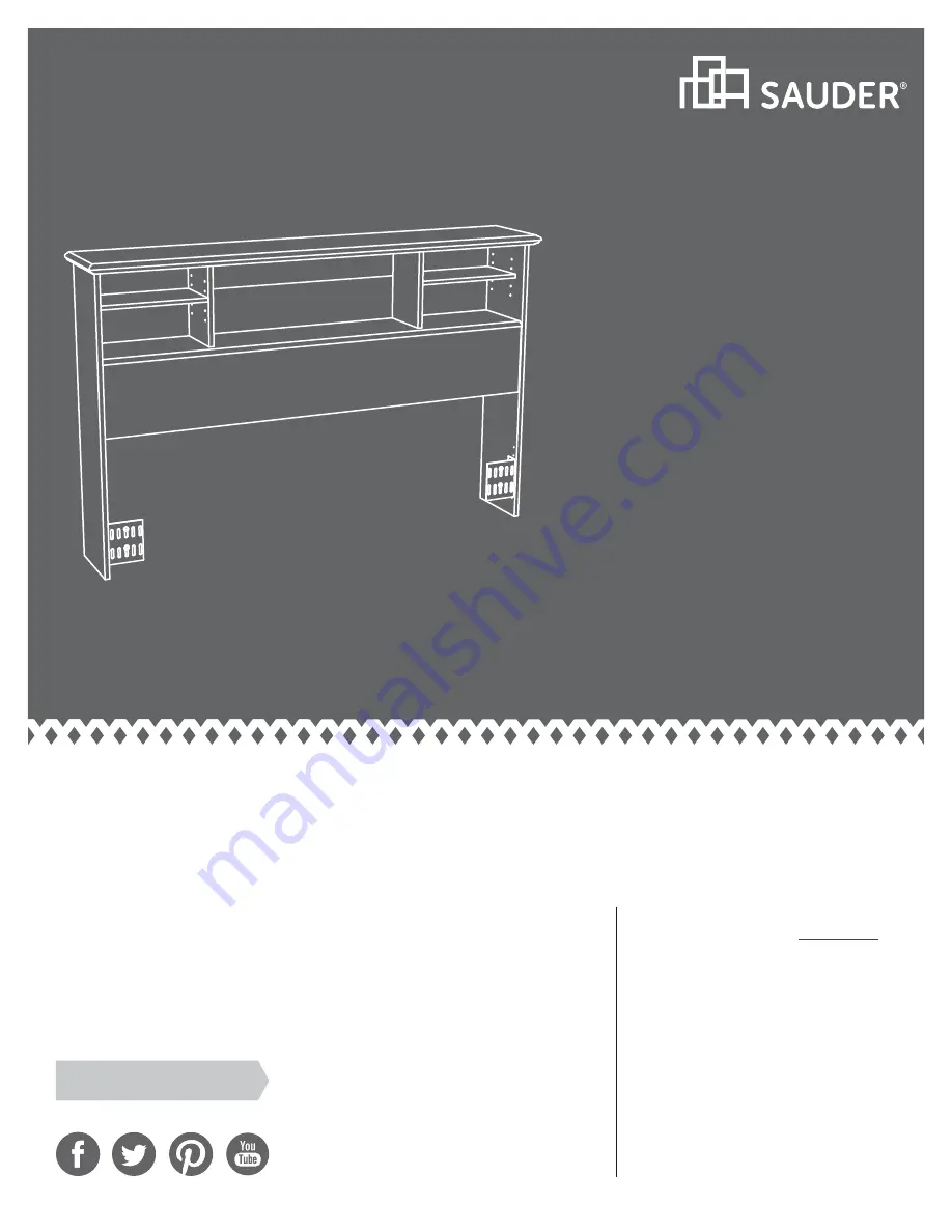 Sauder 418630 Скачать руководство пользователя страница 1