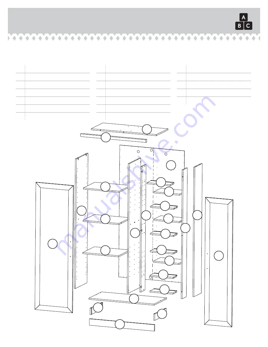 Sauder HomePlus 422428 Скачать руководство пользователя страница 3