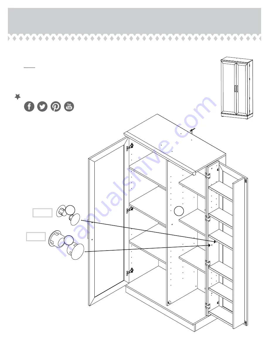 Sauder HomePlus 422428 Скачать руководство пользователя страница 23