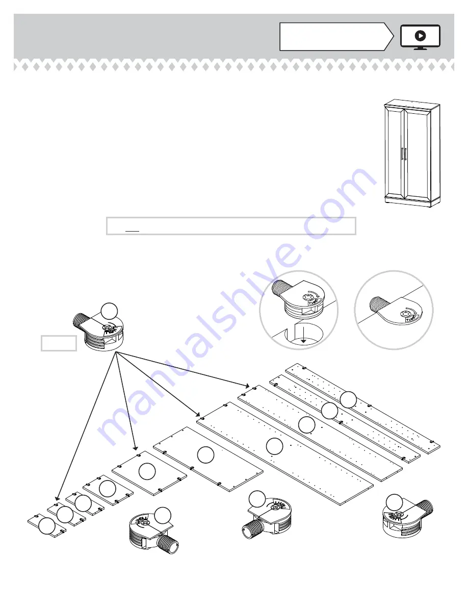 Sauder HomePlus 422428 Скачать руководство пользователя страница 24