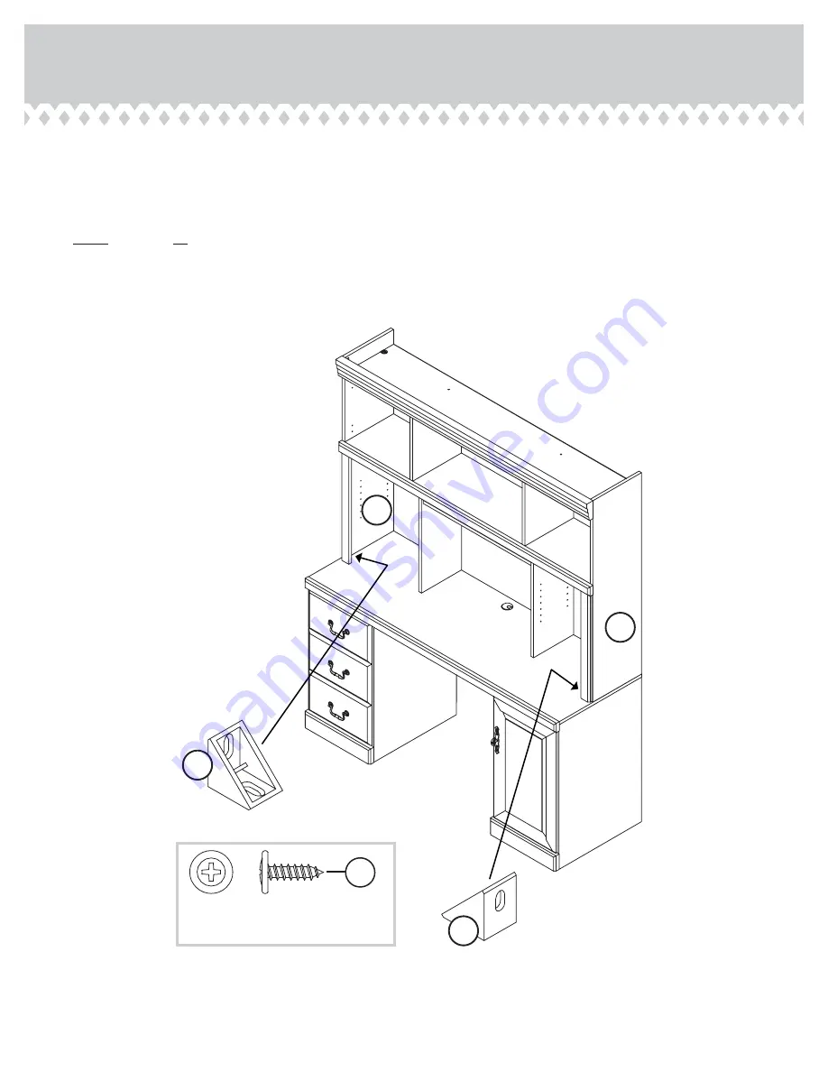 Sauder Hutch 404975 Скачать руководство пользователя страница 14