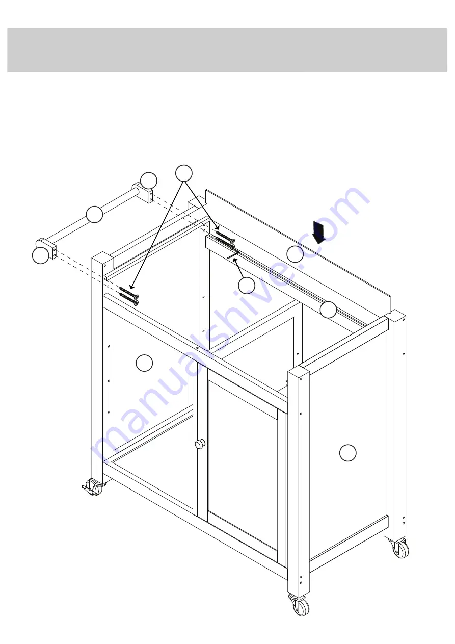 Sauder Kitchen Cart 419324 Instruction Booklet Download Page 12