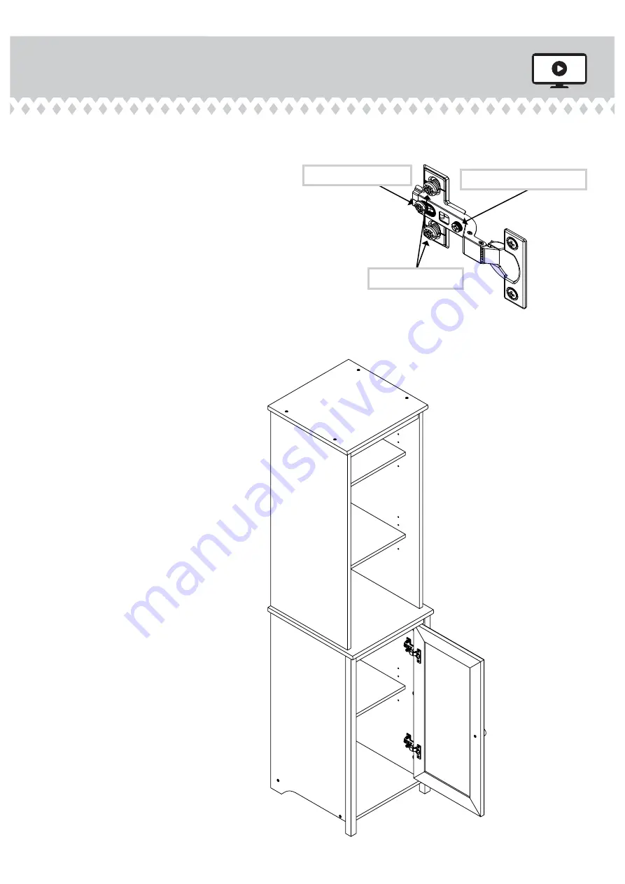 Sauder Linen Tower 414819 Скачать руководство пользователя страница 16