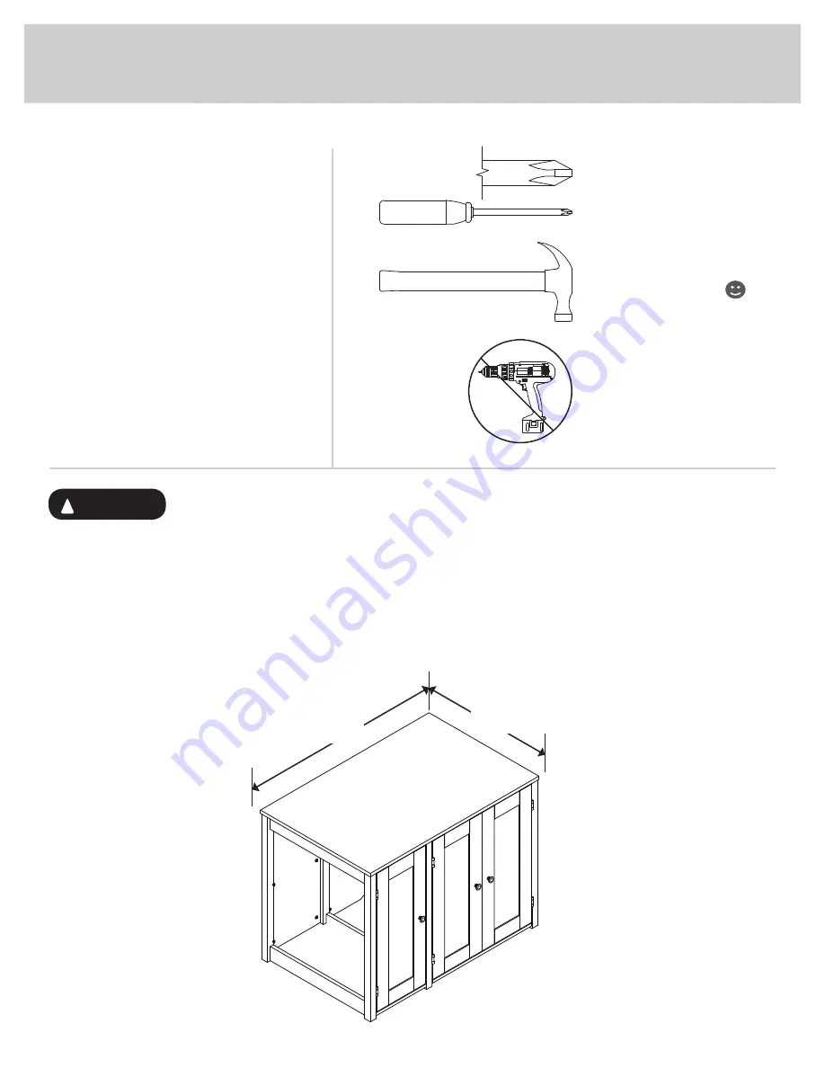 Sauder Litter Box Credenza Скачать руководство пользователя страница 2