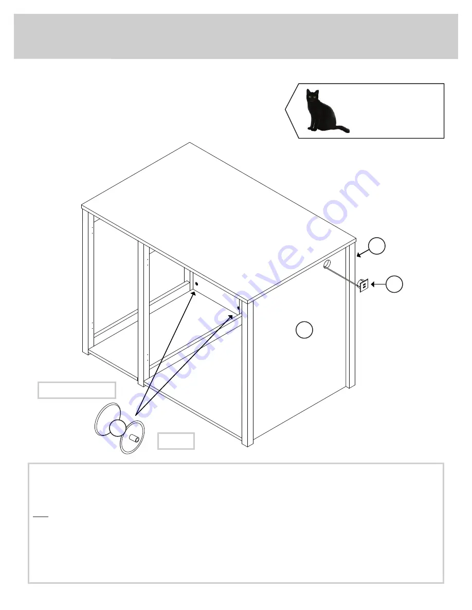 Sauder Litter Box Credenza Manual Download Page 16