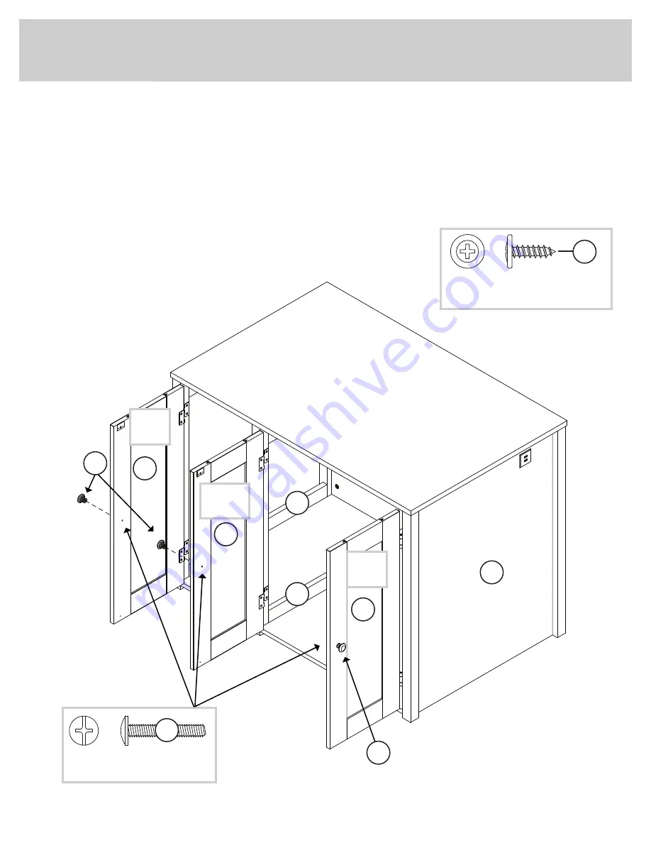 Sauder Litter Box Credenza Manual Download Page 18