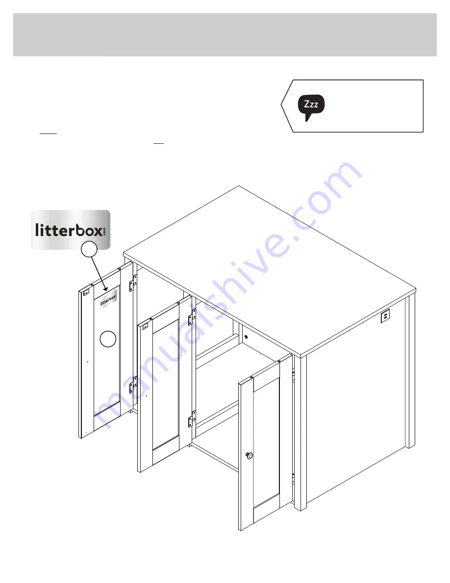 Sauder Litter Box Credenza Manual Download Page 19