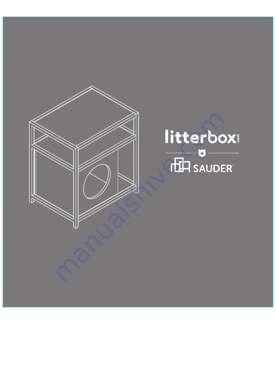 Sauder litterbox 427333 Скачать руководство пользователя страница 1