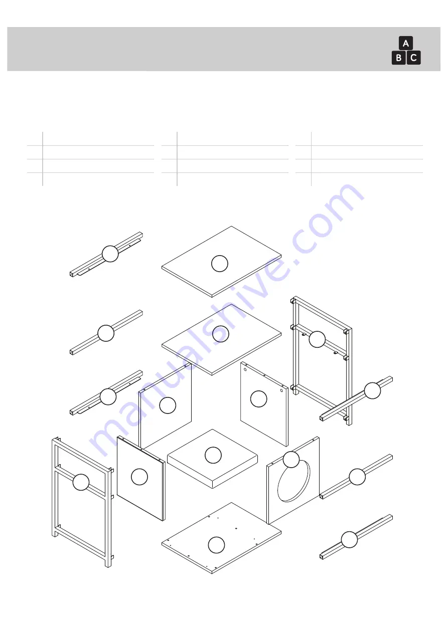 Sauder litterbox 427333 Manual Download Page 3