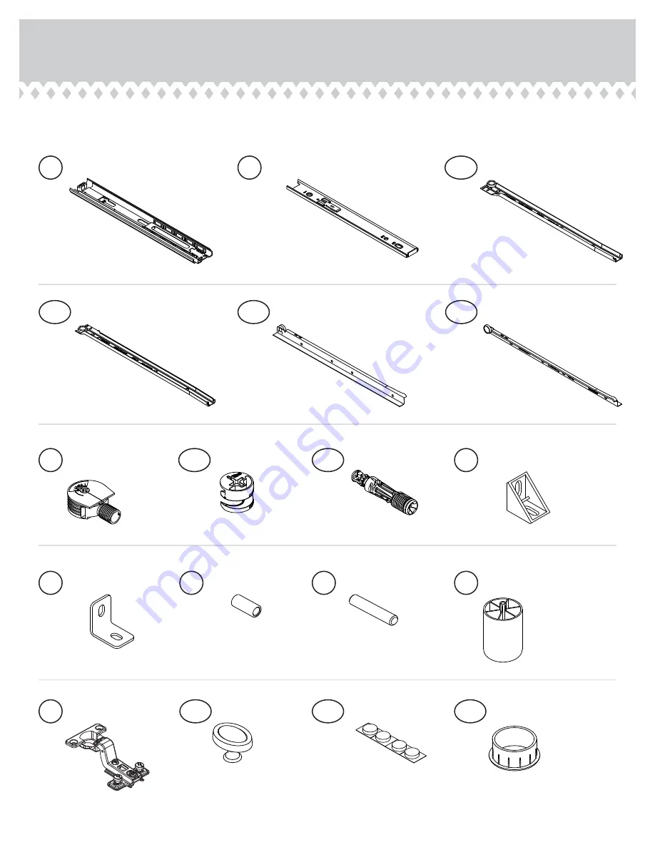 Sauder Palladia Collection Credenza 412079 Instruction Booklet Download Page 4