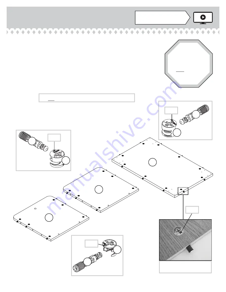 Sauder Pinwheel 421888 Скачать руководство пользователя страница 5