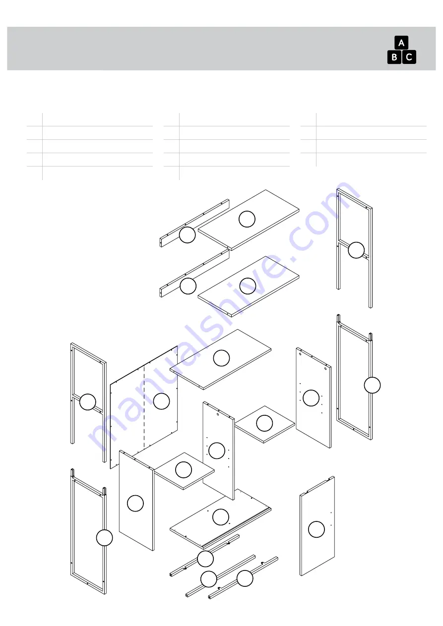 Sauder Tremont Row 427971 Manual Download Page 3