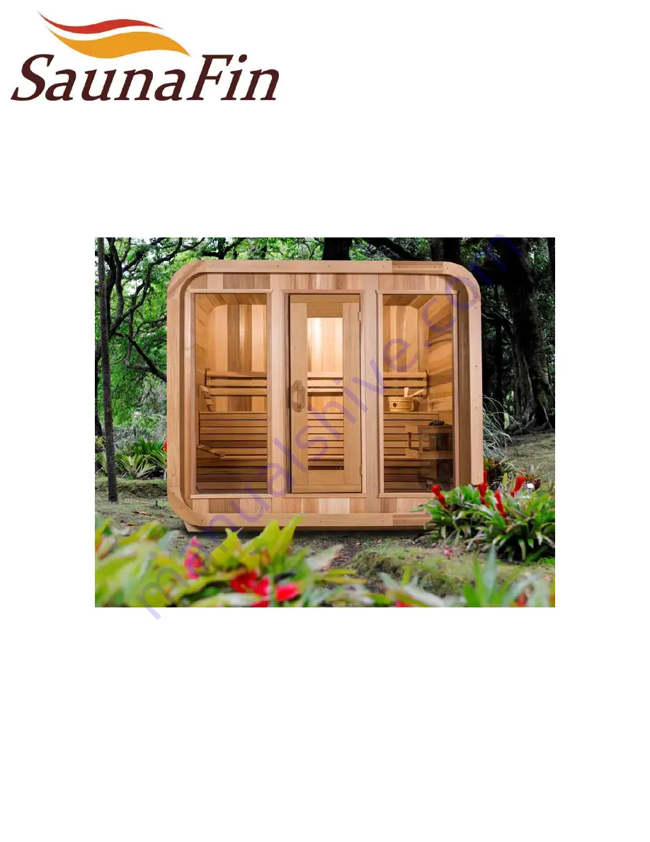 SaunaFin Luna Cedar Assembly Instructions Manual Download Page 1