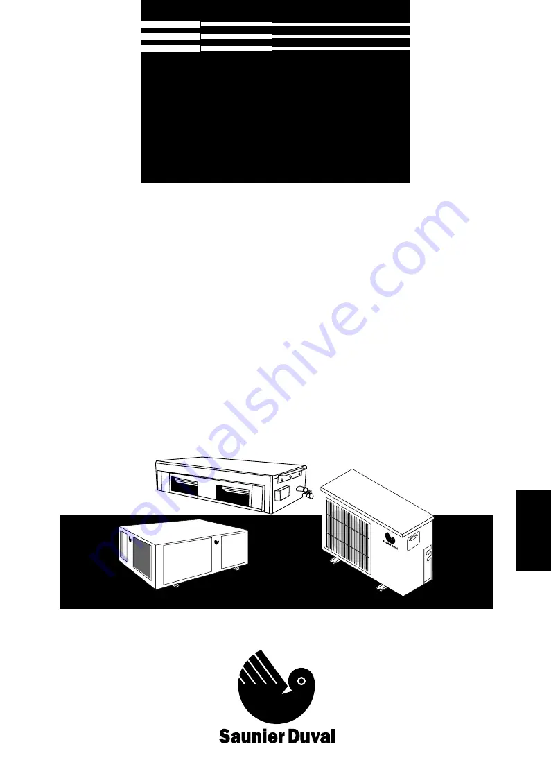 Saunier Duval RANGE DZ Instruction Manual Download Page 1