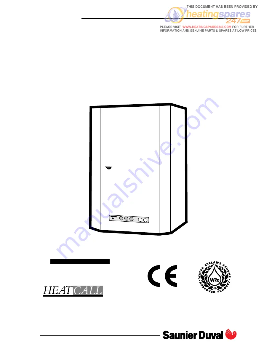 Saunier Duval SYLVA FF 24 E Servicing Instructions Download Page 1