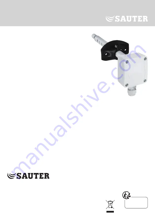 sauter EGH110F941 Operating Instructions, Mounting & Installation Download Page 1