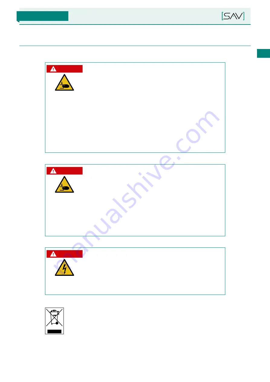 Sav 245.09 Operating Instructions Manual Download Page 69