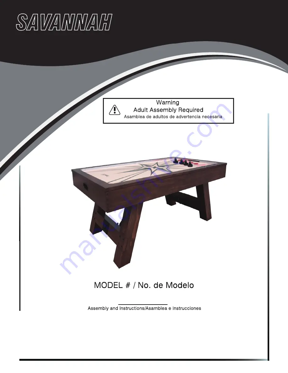 Savannah 390026 Assembly And Instructions Download Page 1