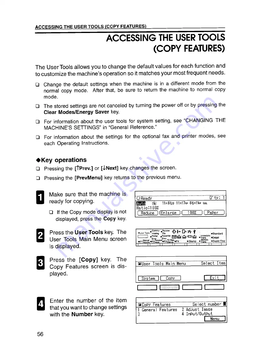 Savin 9920DP Copy Reference Manual Download Page 72