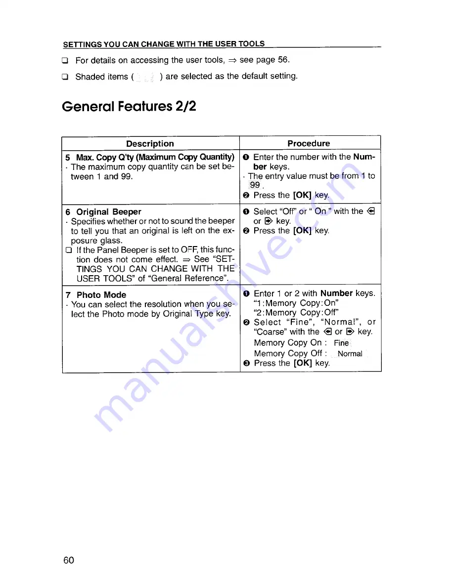 Savin 9920DP Copy Reference Manual Download Page 76