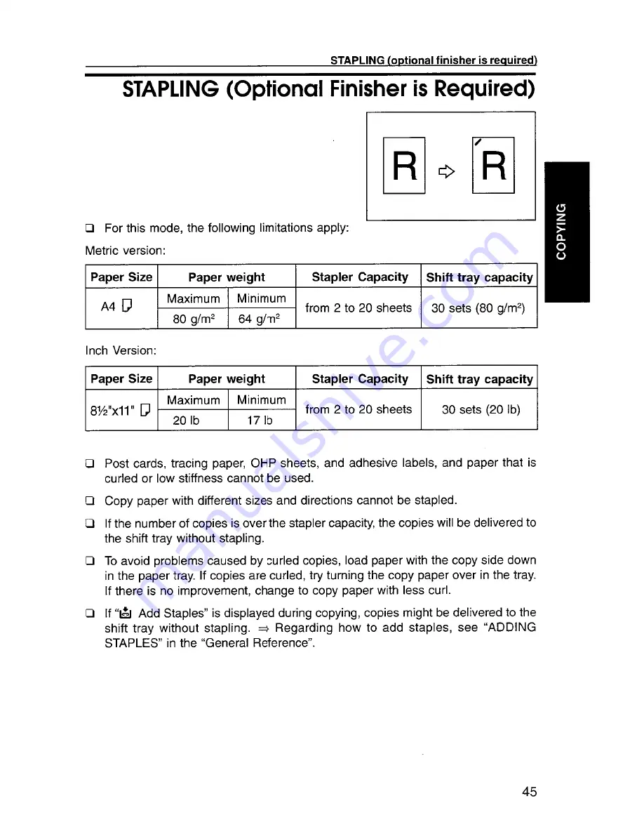 Savin 9920DP Copy Reference Manual Download Page 151