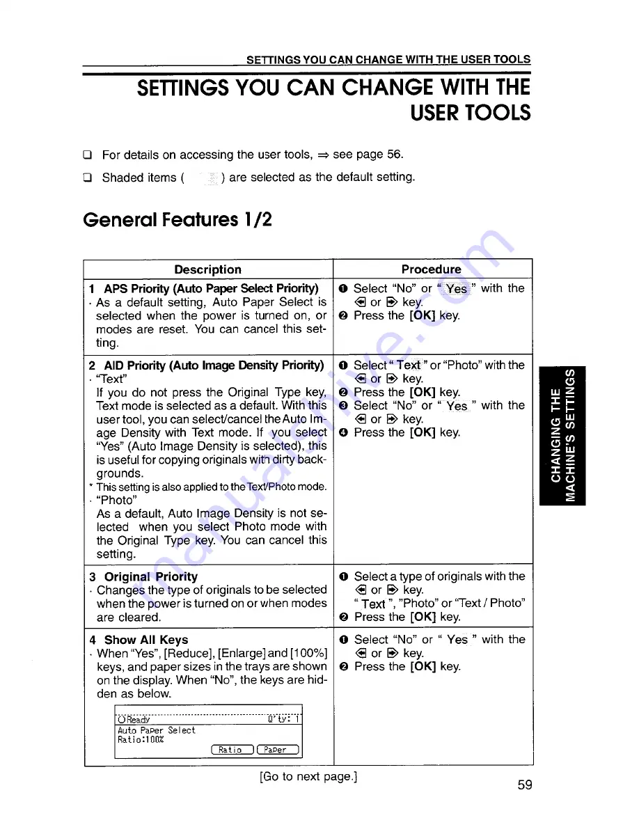 Savin 9920DP Copy Reference Manual Download Page 165