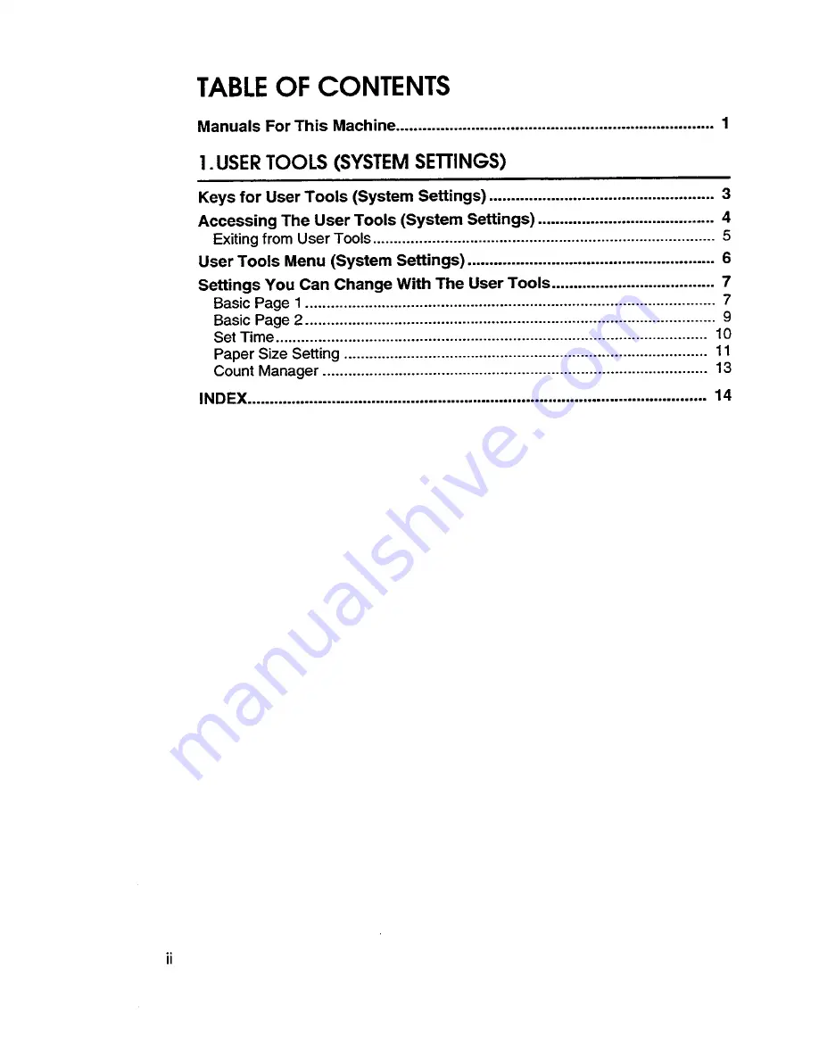 Savin 9965DP System Settings Download Page 6