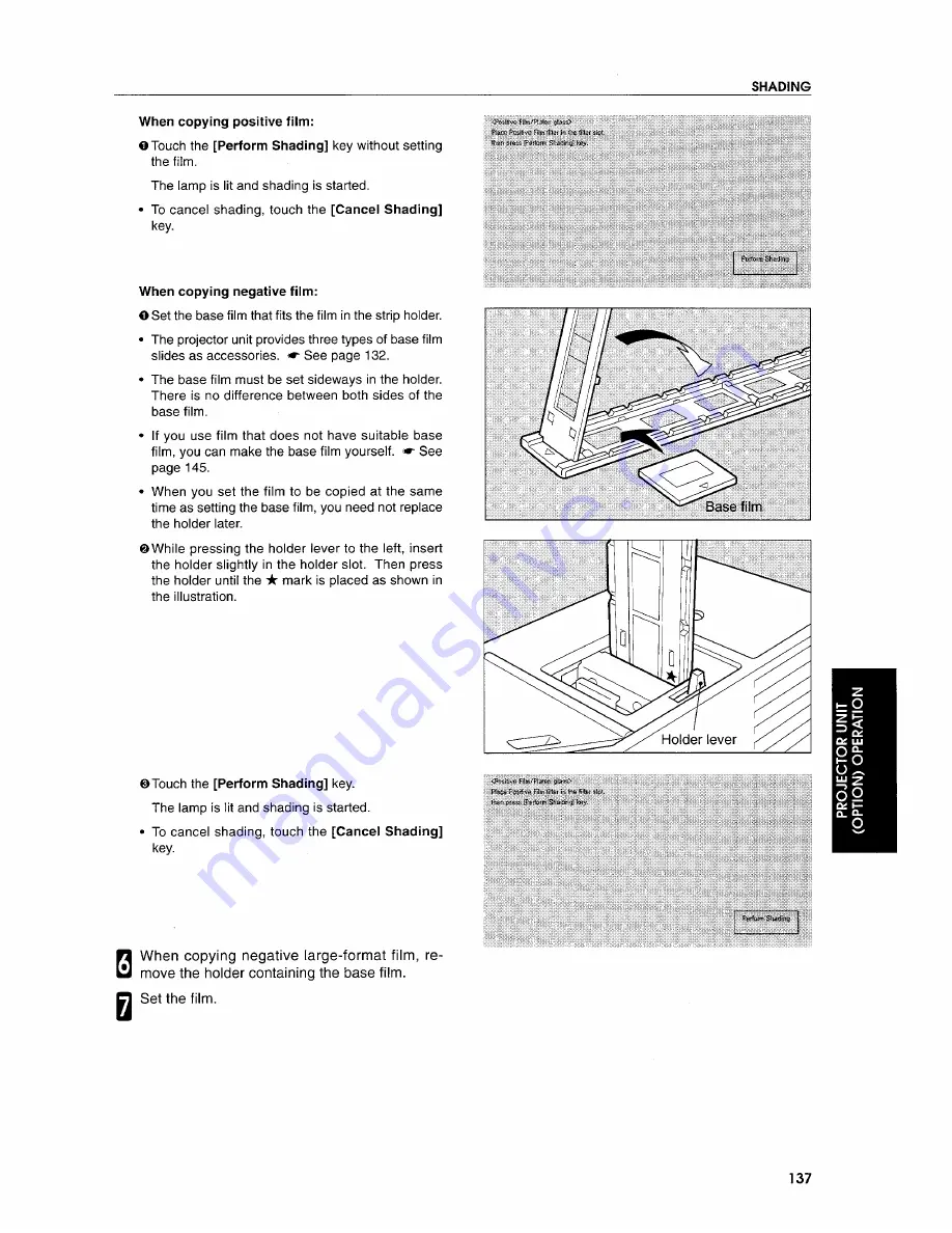 Savin Projector Unit Скачать руководство пользователя страница 9