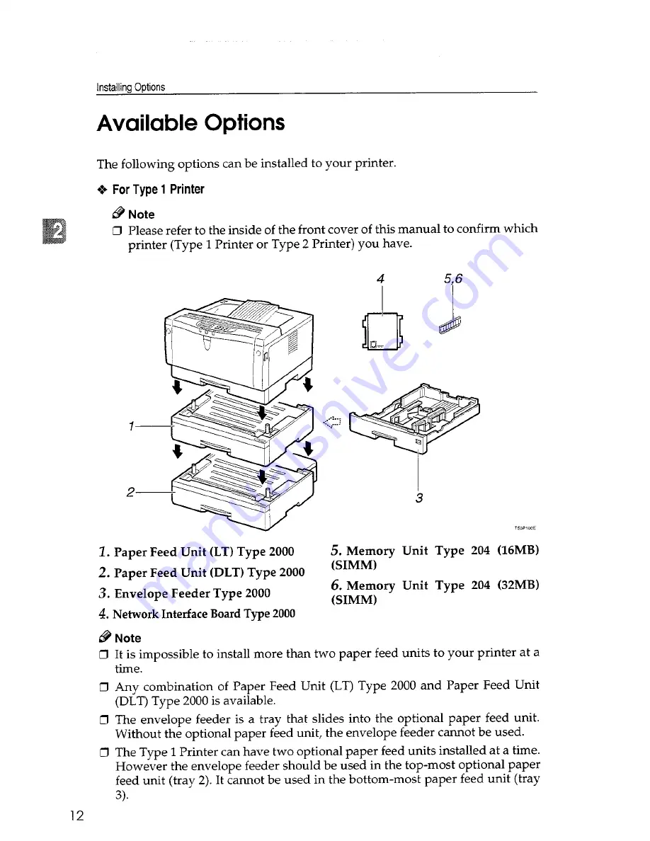 Savin SLP14 Operator'S Manual Download Page 24