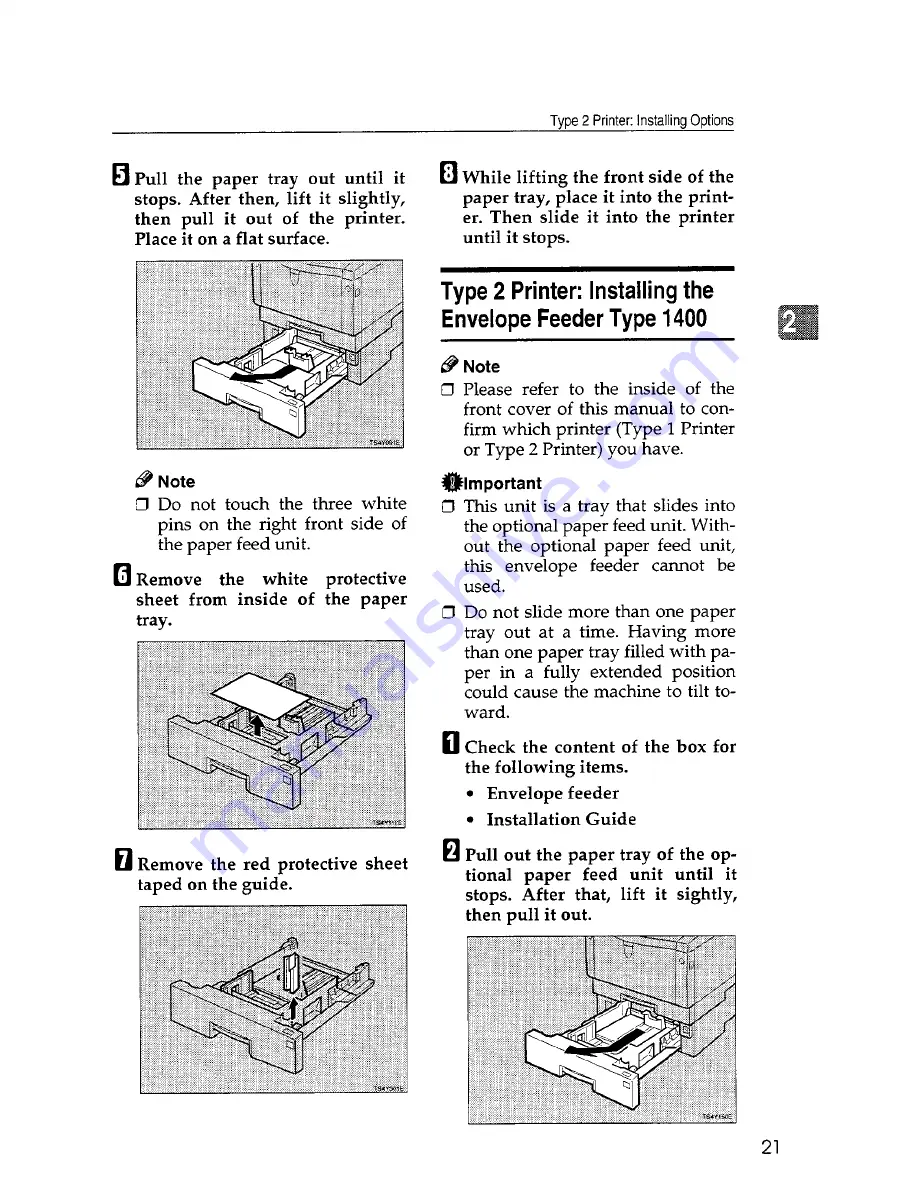 Savin SLP14 Operator'S Manual Download Page 33