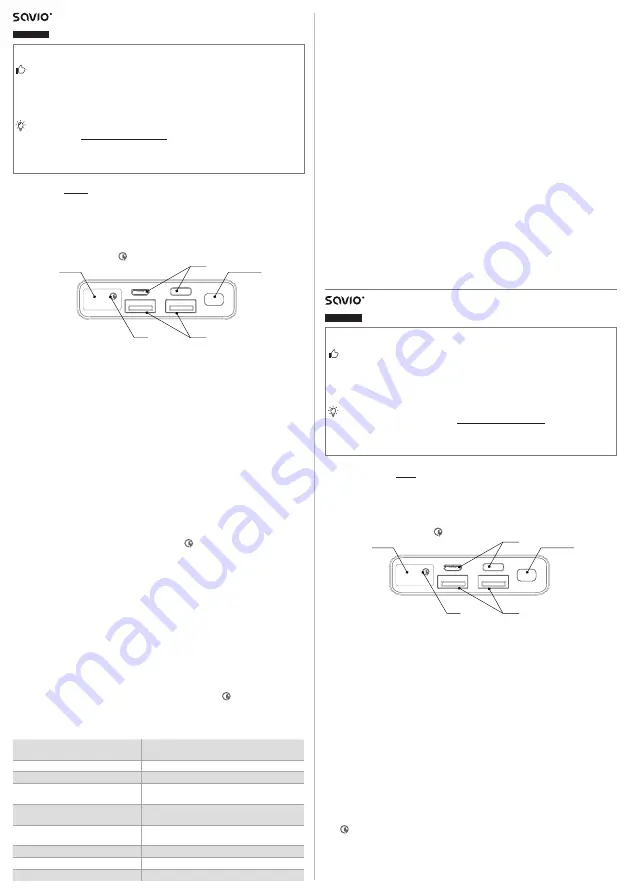 Savio BA-04 User Manual Download Page 1