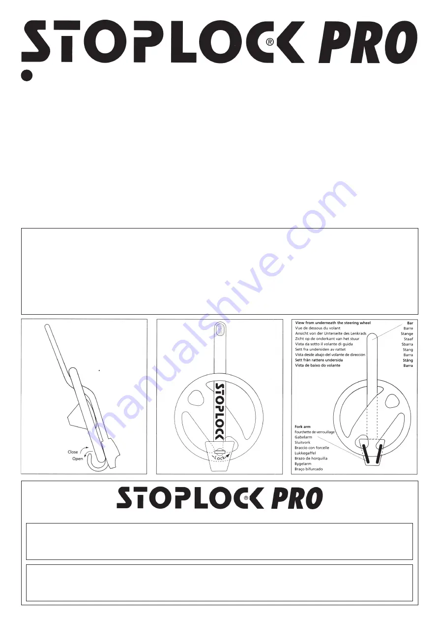 Saxon STOPLOCK PRO Manual Download Page 1