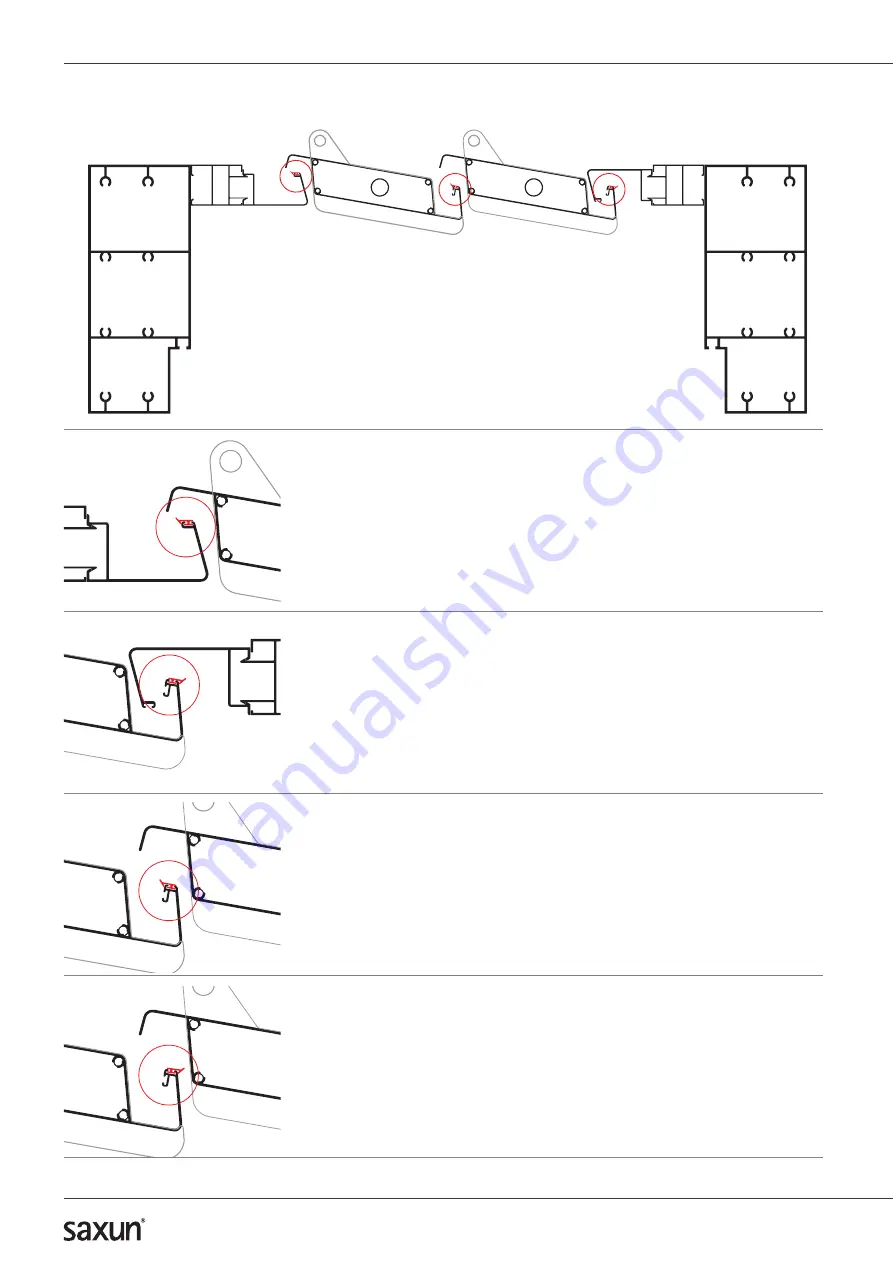 Saxun Bioclimatic Pergola P-150 Assembly Instructions Manual Download Page 14