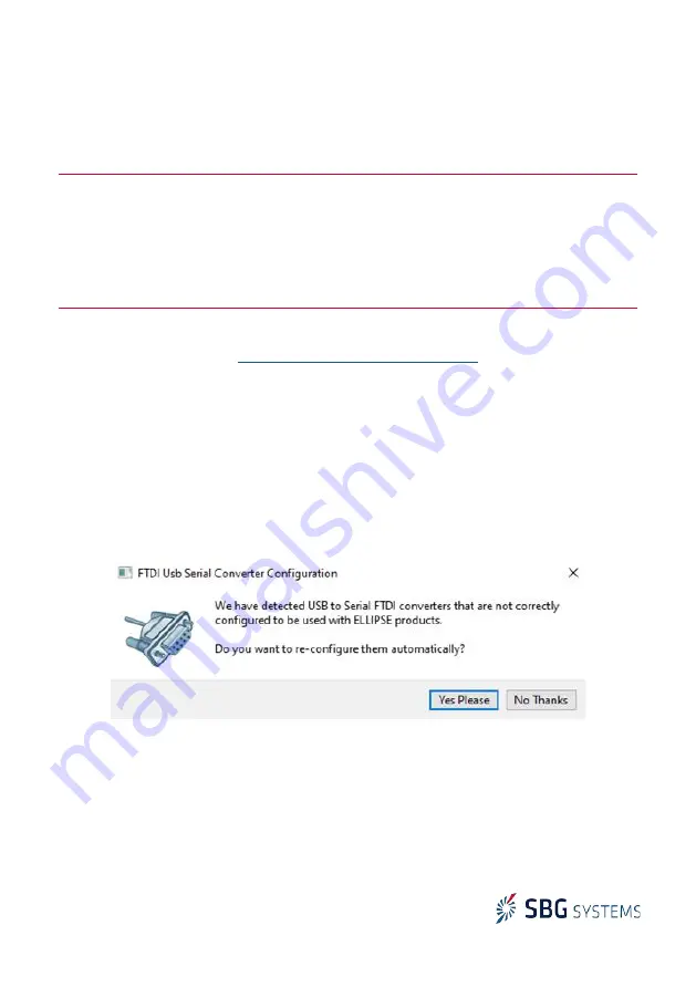 SBG Ellipse Micro AHRS & INS Quick Start Manual Download Page 2