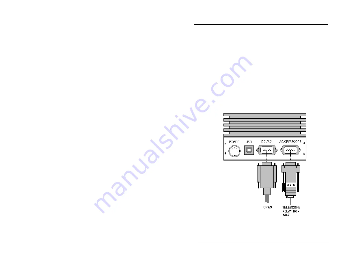 SBIG CFW-9 Manual Download Page 10