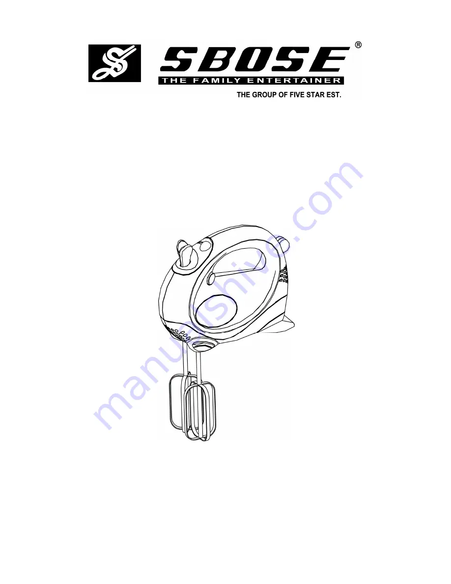 SBose SB-142 Скачать руководство пользователя страница 1