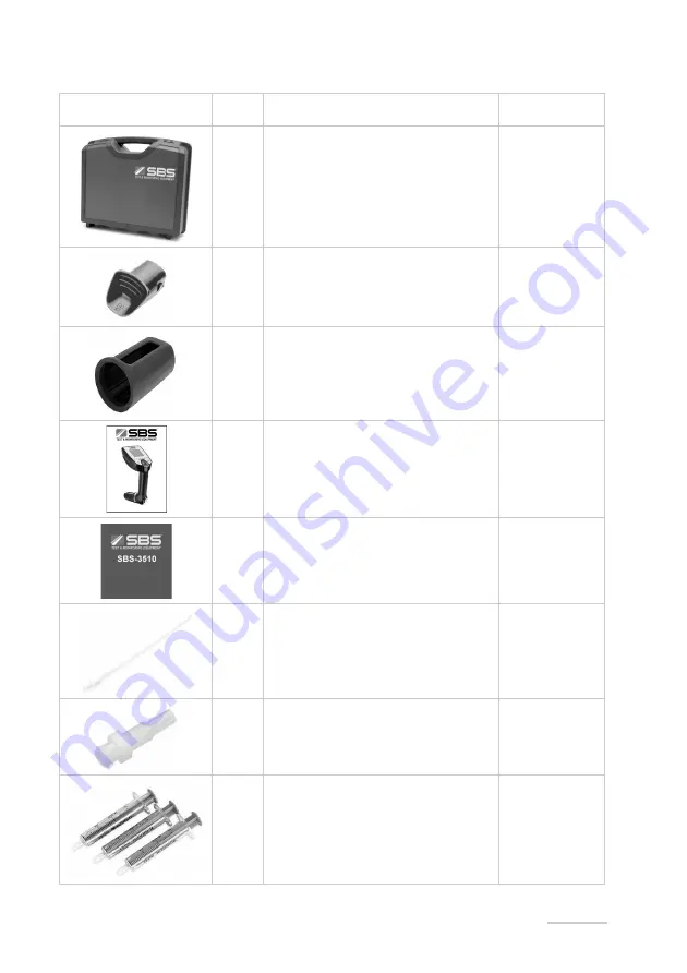 SBS SBS-3510 Instruction Manual And Safety Information Download Page 15